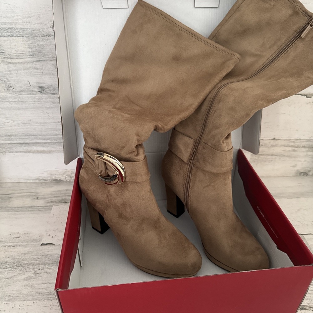 Impo Womens Light Brown High Boots Size 7.5